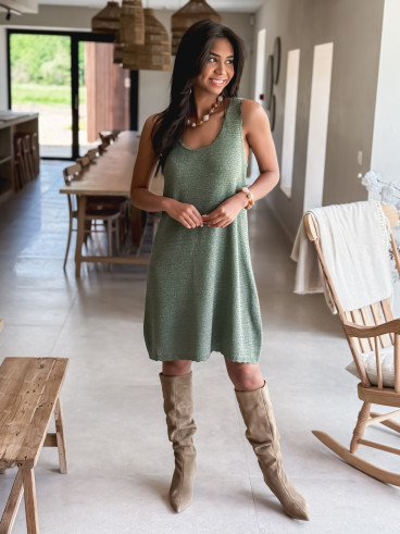 Robe courte Lyra - Kaki