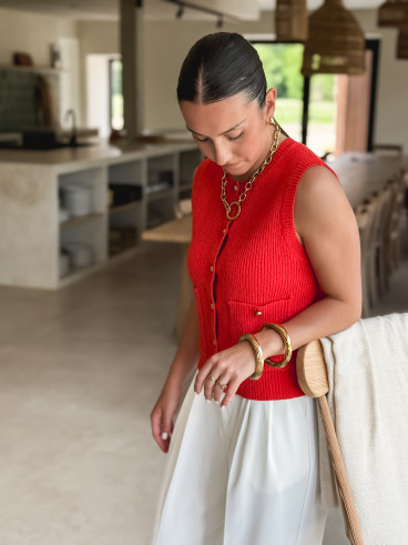 Blouse Hélénie - Rouge