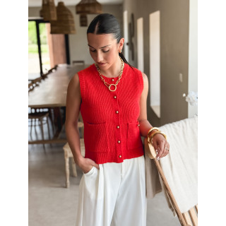 Blouse Hélénie - Rouge