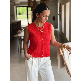 Blouse Hélénie - Rouge