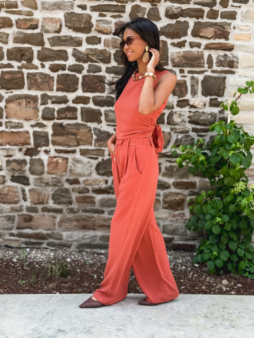 Pantalon Aélise - Terracotta