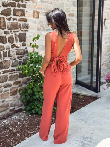 Pantalon Aélise - Terracotta