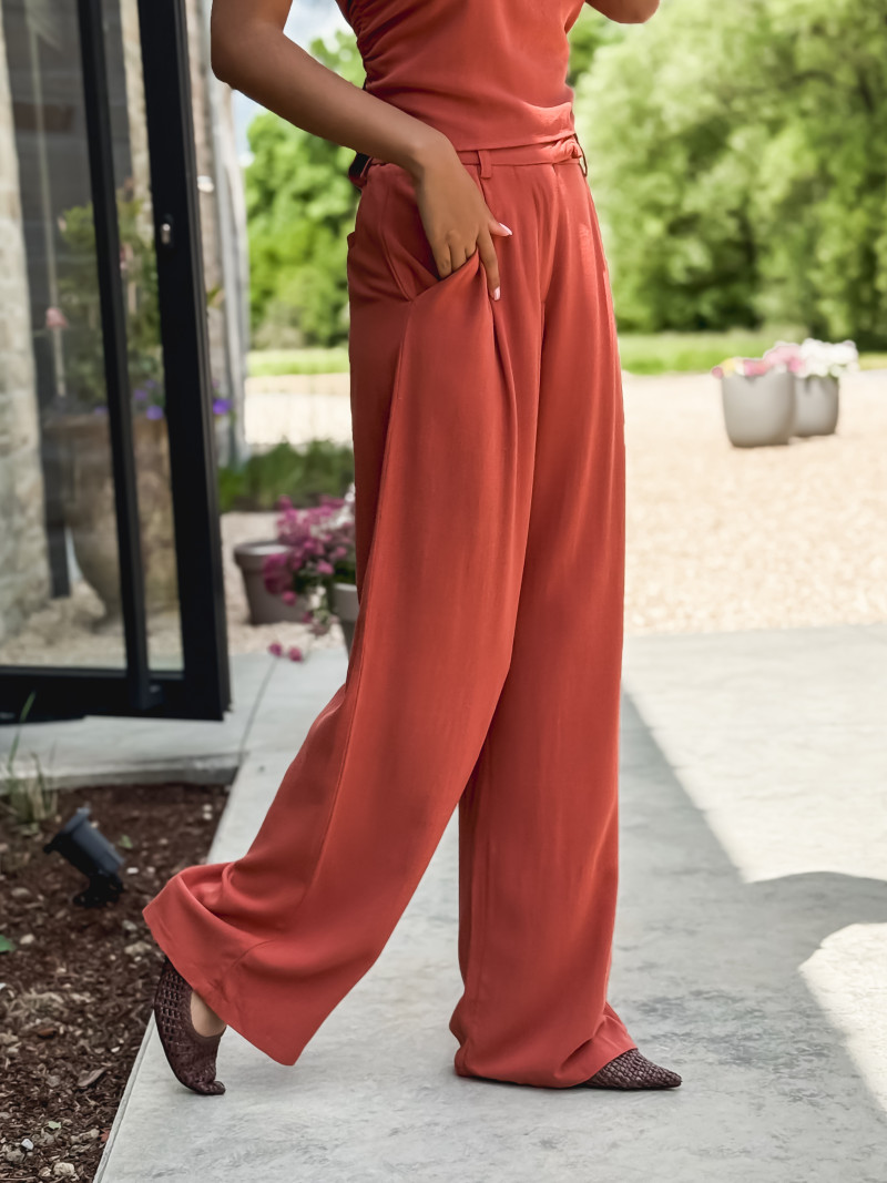 Pantalon Aélise - Terracotta