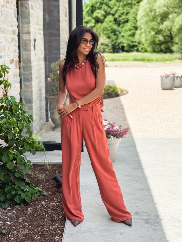 Pantalon Aélise - Terracotta