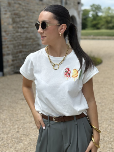 T-shirt Gelato - Blanc