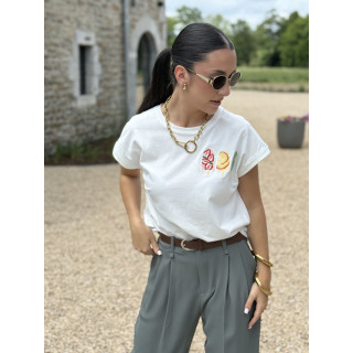 T-shirt Gelato - Blanc