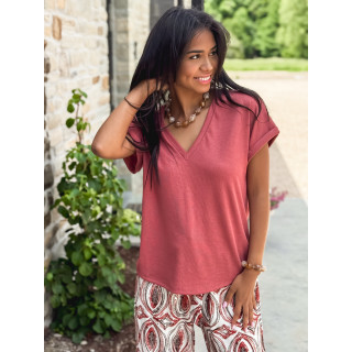 T-shirt Athéna - Terracotta