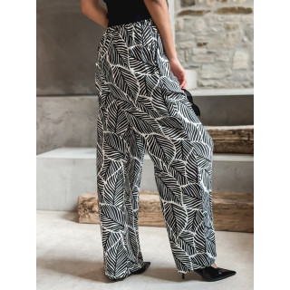 Pantalon à motifs Loriana - Noir