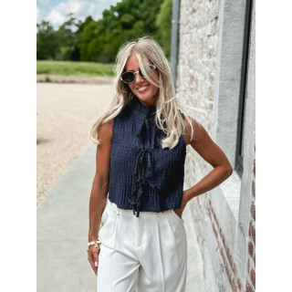Blouse Angélia - Bleu marine