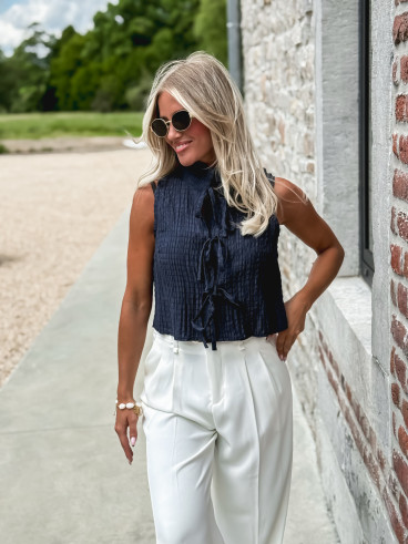 Blouse Angélia - Bleu marine