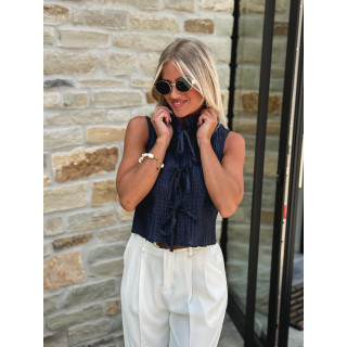 Blouse Angélia - Bleu marine