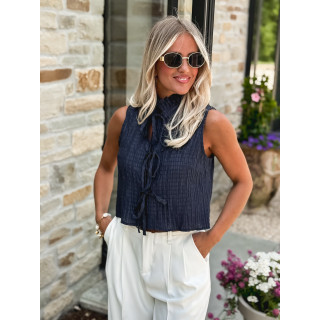 Blouse Angélia - Bleu marine