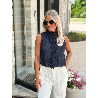 Blouse Angélia - Bleu marine
