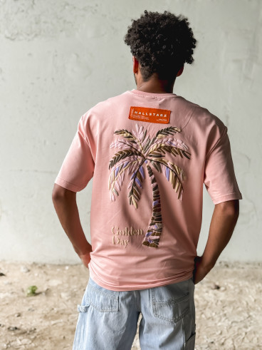 T-shirt 'Golden Day' - Rose