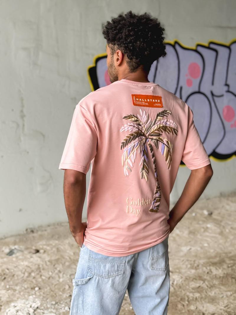 T-shirt 'Golden Day' - Rose