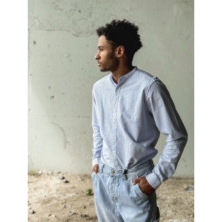 Chemise lignée Lessandre - Bleu/Blanc