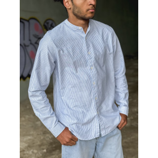 Chemise lignée Lessandre - Bleu/Blanc