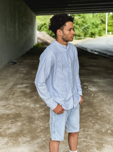 Chemise lignée Lessandre - Bleu/Blanc