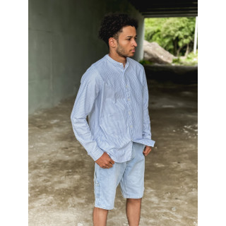 Chemise lignée Lessandre - Bleu/Blanc