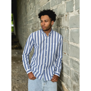 Chemise lignée Ismaël - Bleu/Blanc