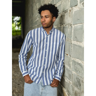 Chemise lignée Ismaël - Bleu/Blanc