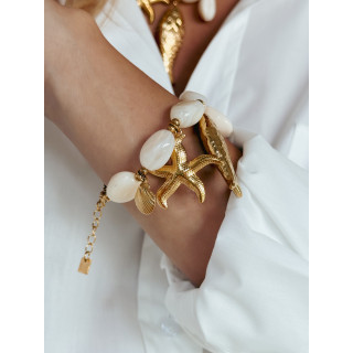 Bracelet Madoline - Nacré/Doré