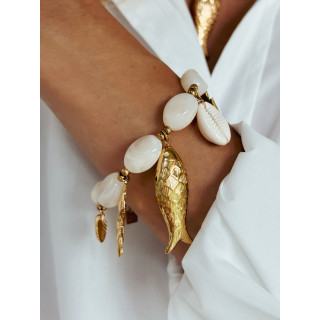 Bracelet Madoline - Nacré/Doré