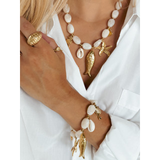 Collier Madoline - Nacré/Doré