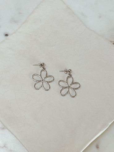 Boucles d'oreilles Nanao - Argenté