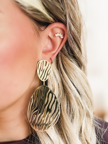Boucles d'oreilles Zeina - Doré