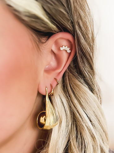 Boucles d'oreilles Mandine - Doré