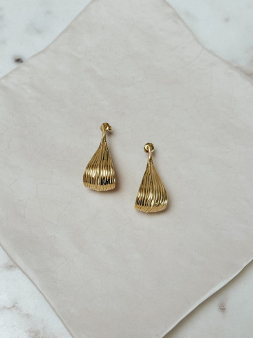 Boucles d'oreilles Mandine - Doré