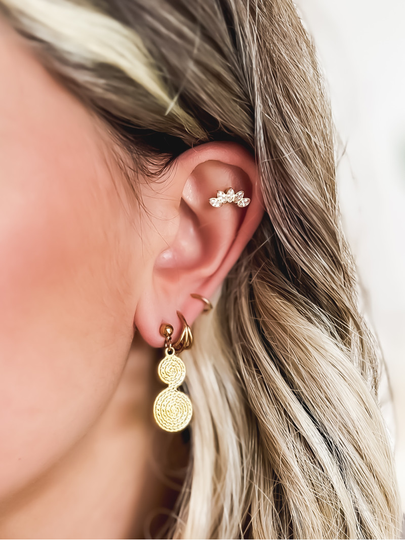 Boucles d'oreilles Cédalize - Doré