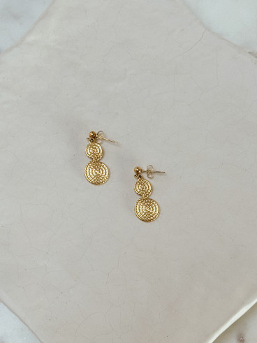 Boucles d'oreilles Cédalize - Doré