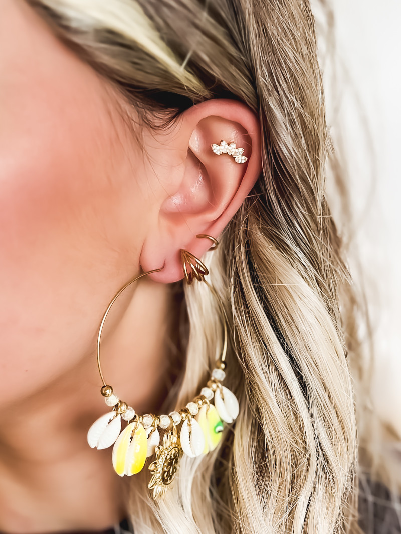Boucles d'oreilles Guyane - Doré