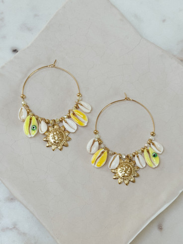 Boucles d'oreilles Guyane - Doré