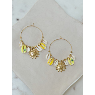 Boucles d'oreilles Guyane - Doré