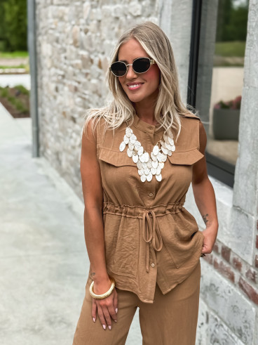 Blouse Manéllie - Camel