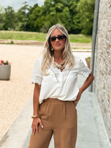 Blouse Asélya - Blanc