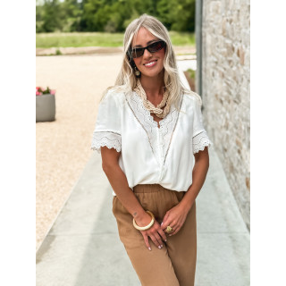 Blouse Asélya - Blanc
