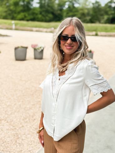 Blouse Asélya - Blanc