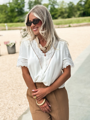Blouse Asélya - Blanc
