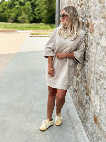 Robe courte Sira - Beige