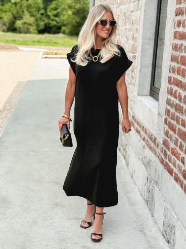 Robe longue Naëlie - Noir
