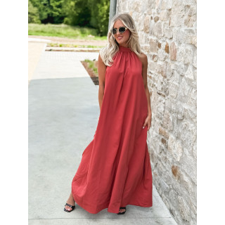 Robe longue Shelly - Brique
