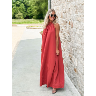 Robe longue Shelly - Brique