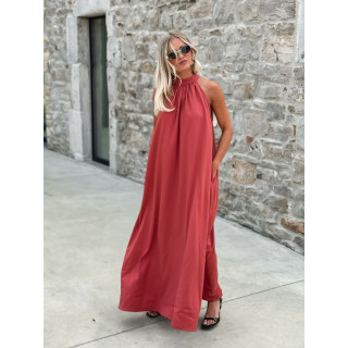 Robe longue Shelly - Brique
