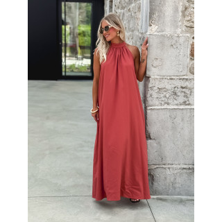 Robe longue Shelly - Brique