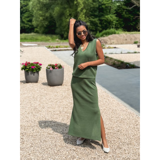 Jupe longue Nirina - Kaki