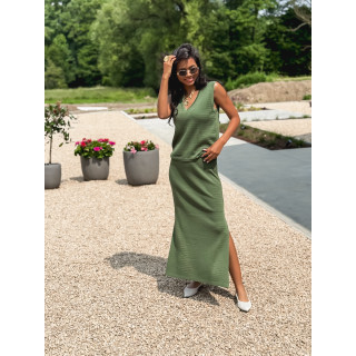 Jupe longue Nirina - Kaki